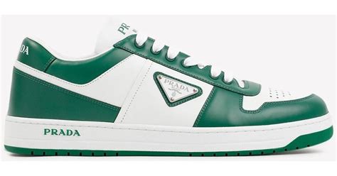 prada green sneakers|prada mens tennis shoes.